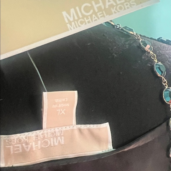 MICHAEL Michael Kors Black Cold Shoulder Blouse - Picture 9 of 9